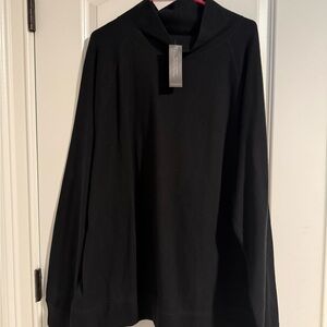 Banana Republic Black Cozy Funnel Neck Turtleneck